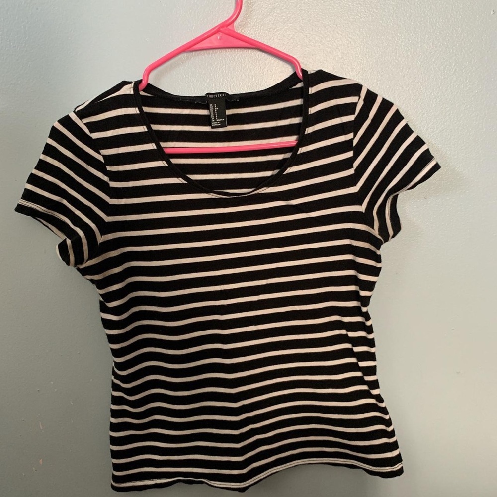 Black & White Striped Tee 🦓